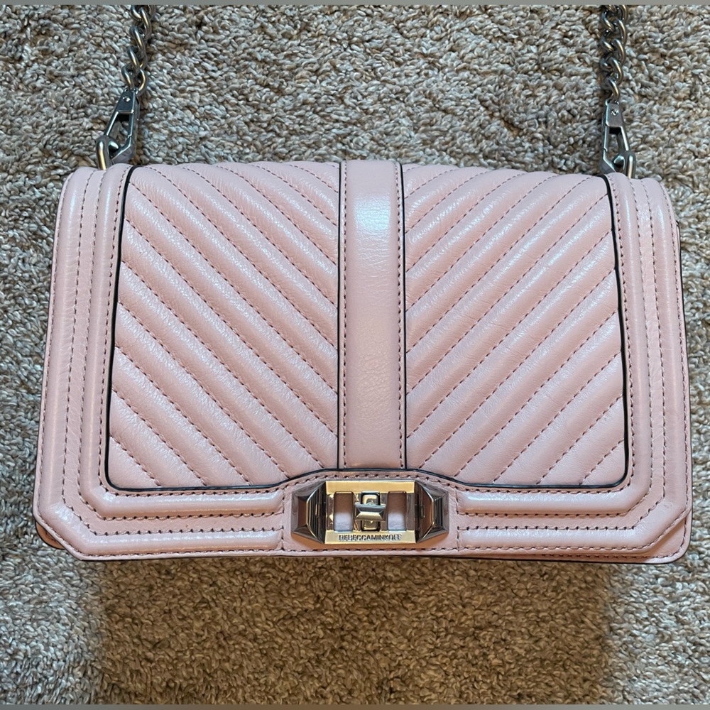 Rebecca Minkoff Pink Quilted Crossbody Bag